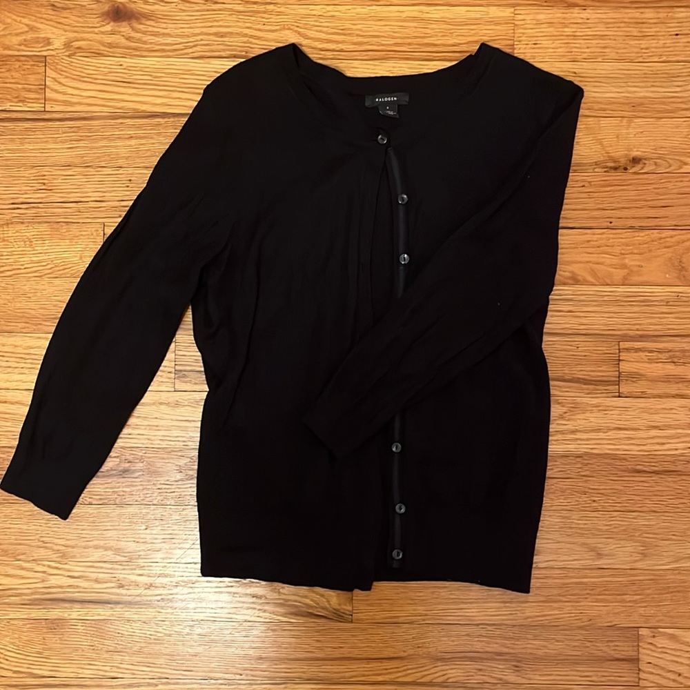 Halogen Three Quarter Sleeve Cardigan - Picture 2 of 4